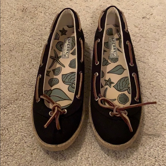 Sperry Shoes - SPERRY Topsider Navy Canvas Shoes